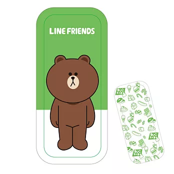 【LINE FRIENDS】寬雙層筆盒(熊大)