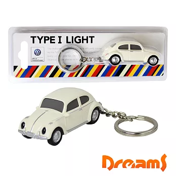 Dreams VW福斯授權LED金龜車鑰匙圈白