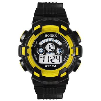 Watch-123 神盾特工-時尚百變多功能電子腕錶 (5色任選)黃色