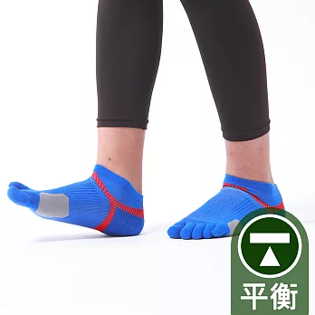 蒂巴蕾勁能十足無極限 蹠骨防護平衡型 五趾運動襪-男 寶藍