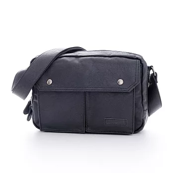 PORTMAN Vintage 皮革記者包 PM153223 暗黑