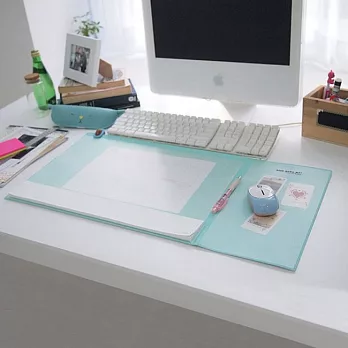 辦公時光Memo滑鼠桌墊(附橫式筆記本)-清新綠