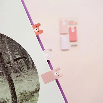 Jstory Smile 標籤貼-粉紅熊