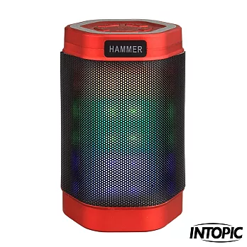 INTOPIC-多功能炫彩LED藍牙喇叭 SP-HM-BT160閃耀紅