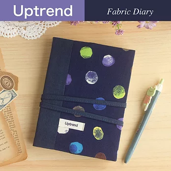 Uptrend Fabric Diary 布手帳│飛吧！夢(星星藍)