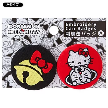 Kitty x Doraemon 刺繡別針