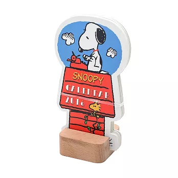 《sun-star》SNOOPY 2016木質底台造型迷你桌曆(快樂生活)