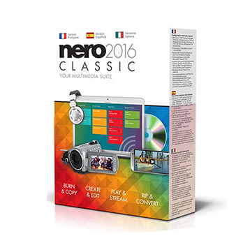 Nero 2016 Classic 最高標準的多媒體軟體