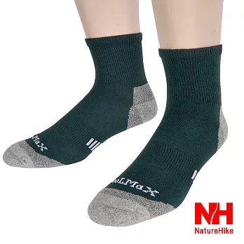 【NH】舒適型戶外機能襪/健行襪/登山襪_男款(深綠)