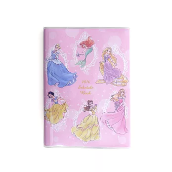 《sun-star》迪士尼2016 B6週間手帳(手繪公主集合)