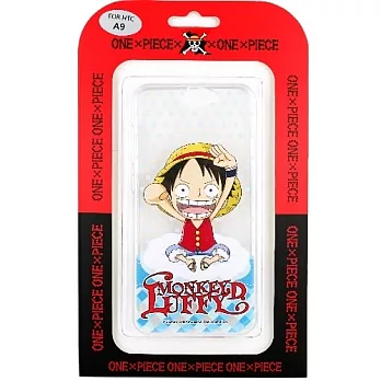 【航海王】HTC One A9 雲朵系列 彩繪透明保護軟套魯夫