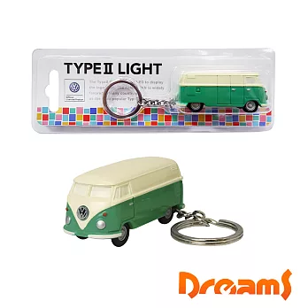 Dreams VW福斯授權LED小巴士鑰匙圈綠
