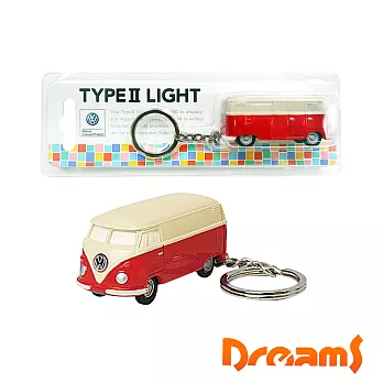 Dreams VW福斯授權LED小巴士鑰匙圈紅