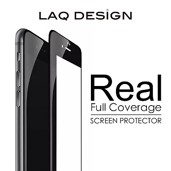 LAQ DESiGN iPhone6s / 6 (4.7吋) 3D真滿版 鋼化玻璃保護貼- 黑框款