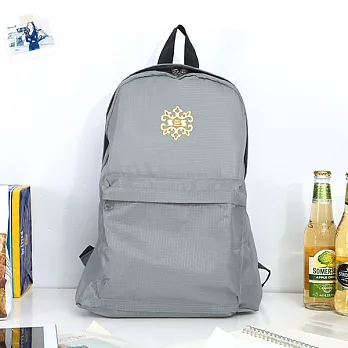 輕量炫色摺疊後背包DF001-GY質感灰