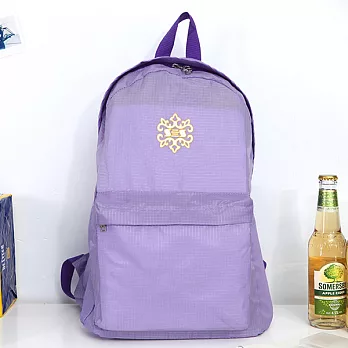 輕量炫色摺疊後背包DF001-PU典雅紫