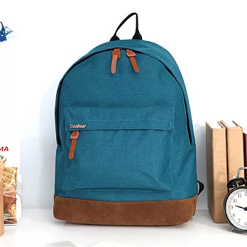 英倫風牛津布後背包DF005-BU湖水藍