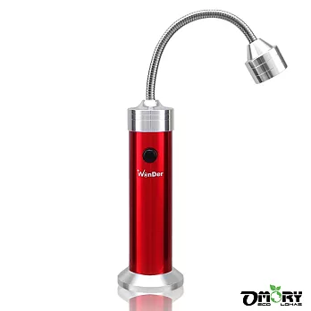 【OMORY】LED磁吸萬用軟管工作燈/手電筒(4色)紅色