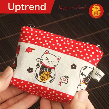 Uptrend 幸福零錢包‧千兩招財貓(紅)