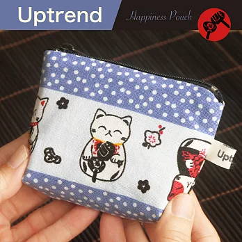 Uptrend 幸福零錢包‧萬寶槌招財貓(藍)