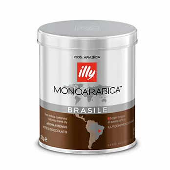 【illy】意利咖啡單品咖啡粉-巴西 125g