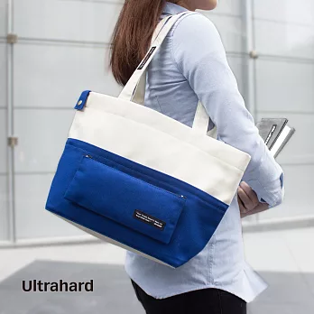 Ultrahard Classic Motto經典格言系列 巧扣托特包﹣夢想(白藍)