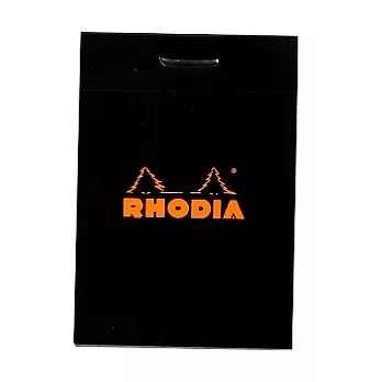 【Rhodia】Basics_N°10上翻裝訂筆記本(方眼/白內頁)(黑)(5.2x7.5cm)