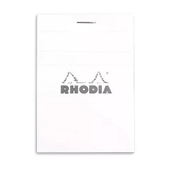 【Rhodia】Basics_N°11上翻裝訂筆記本(方眼/白內頁)(白)(A7)