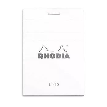 【Rhodia】Basics_N°11上翻裝訂筆記本(橫線/白內頁)(白)(A7)