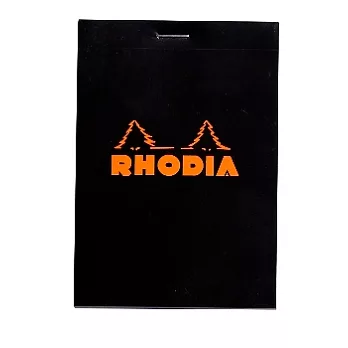 【Rhodia】Basics_N°12上翻裝訂筆記本(方眼/白內頁)(黑)(8.5x12cm)