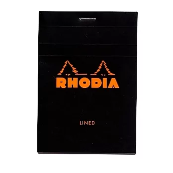 【Rhodia】Basics_N°12上翻裝訂筆記本(橫線/白內頁)(黑)(8.5x12cm)