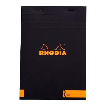 【Rhodia】Basics_N°16 Le R 撞色上翻裝訂筆記本(橫線/象牙白內頁)(外黑內橘)(A5)