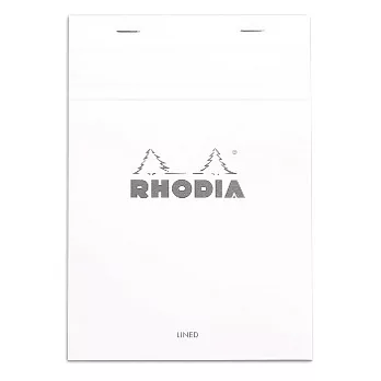 【Rhodia】Basics_N°16上翻裝訂筆記本(橫線/白內頁)(白)(A5)