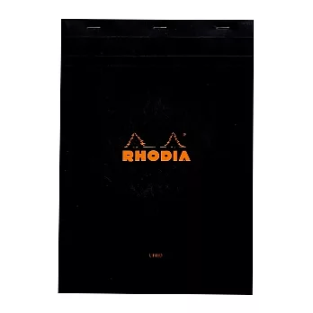【Rhodia】Basics_N°18上翻裝訂筆記本(橫線/白內頁)(黑)(A4)