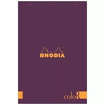 【Rhodia】Basics_N°18彩色上翻裝訂筆記本(橫線/象牙白內頁)(羅蘭紫)(A4)