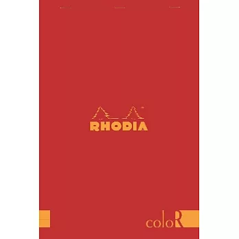 【Rhodia】Basics_N°18彩色上翻裝訂筆記本(橫線/象牙白內頁)(罌粟紅)(A4)