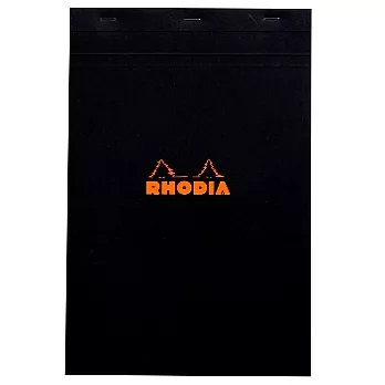 【Rhodia】Basics_N°19上翻裝訂筆記本(方眼/白內頁)(黑)(21x31.8cm)