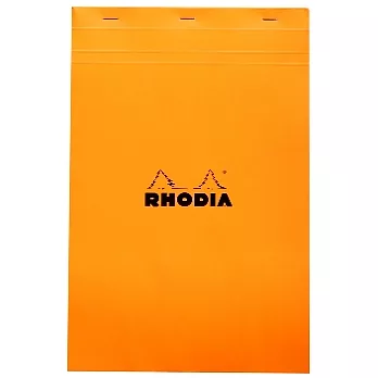 【Rhodia】Basics_N°19上翻裝訂筆記本(方眼/白內頁)(橘)(21x31.8cm)