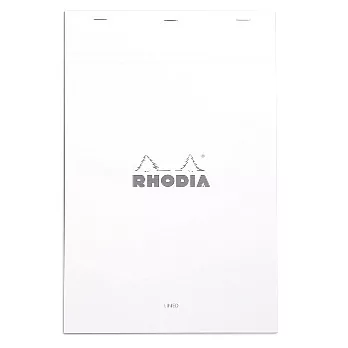 【Rhodia】Basics_N°19上翻裝訂筆記本(橫線/白內頁)(白)(21x31.8cm)