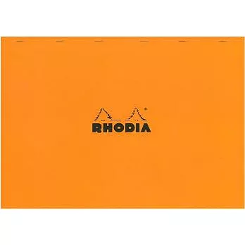 【Rhodia】Basics_N°38上翻裝訂筆記本(方眼/白內頁)(橘)(42x31.8cm)