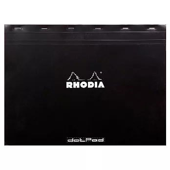 【Rhodia】Basics_N°38上翻裝訂筆記本(點陣/白內頁)(黑)(42x31.8cm)