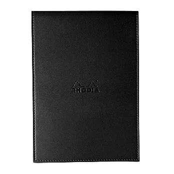 【Rhodia】Boutique_N°16皮套筆記本(方眼/白內頁)(黑)(A5)