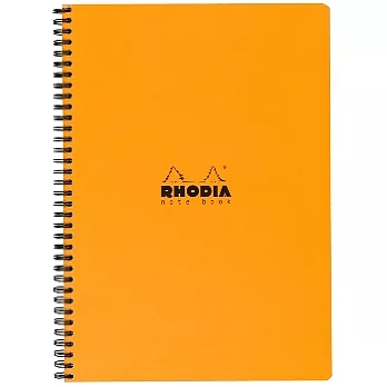 【Rhodia】Classic_A4+線圈筆記本(方眼/白內頁)橘)(22.5x29.7cm)
