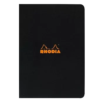 【Rhodia】Classic_A4側翻筆記本(方眼/白內頁)(黑)