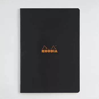 【Rhodia】Classic_A4側翻筆記本(橫線/白內頁)(黑)