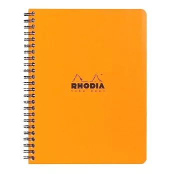 【Rhodia】Classic_A5+線圈筆記本(方眼/白內頁)(橘)(16x21cm)