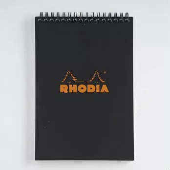 【Rhodia】Classic_A5上翻線圈筆記本(橫線/白內頁)(黑)