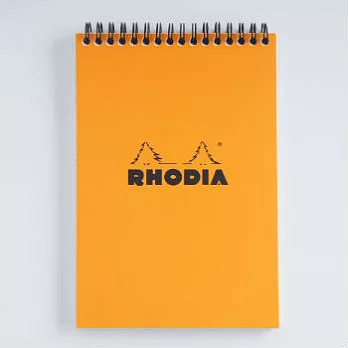 【Rhodia】Classic_A5上翻線圈筆記本(橫線/白內頁)(橘)