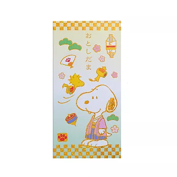 《Sanrio》SNOOPY和風金邊鑲飾大紅包袋(一組3枚入)