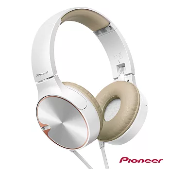Pioneer SE-MJ722T 重低音耳罩式音樂通話耳機棕色